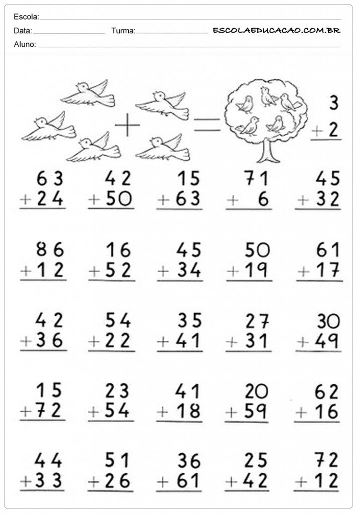 Atividades de Matemática para o 2º Ano do Ensino Fundamental