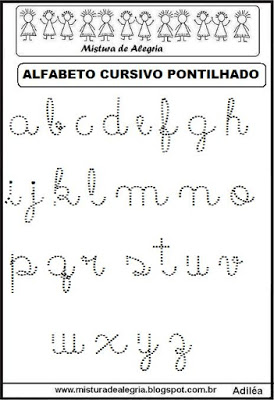 Featured image of post Alfabeto Pontilhado Cursivo
