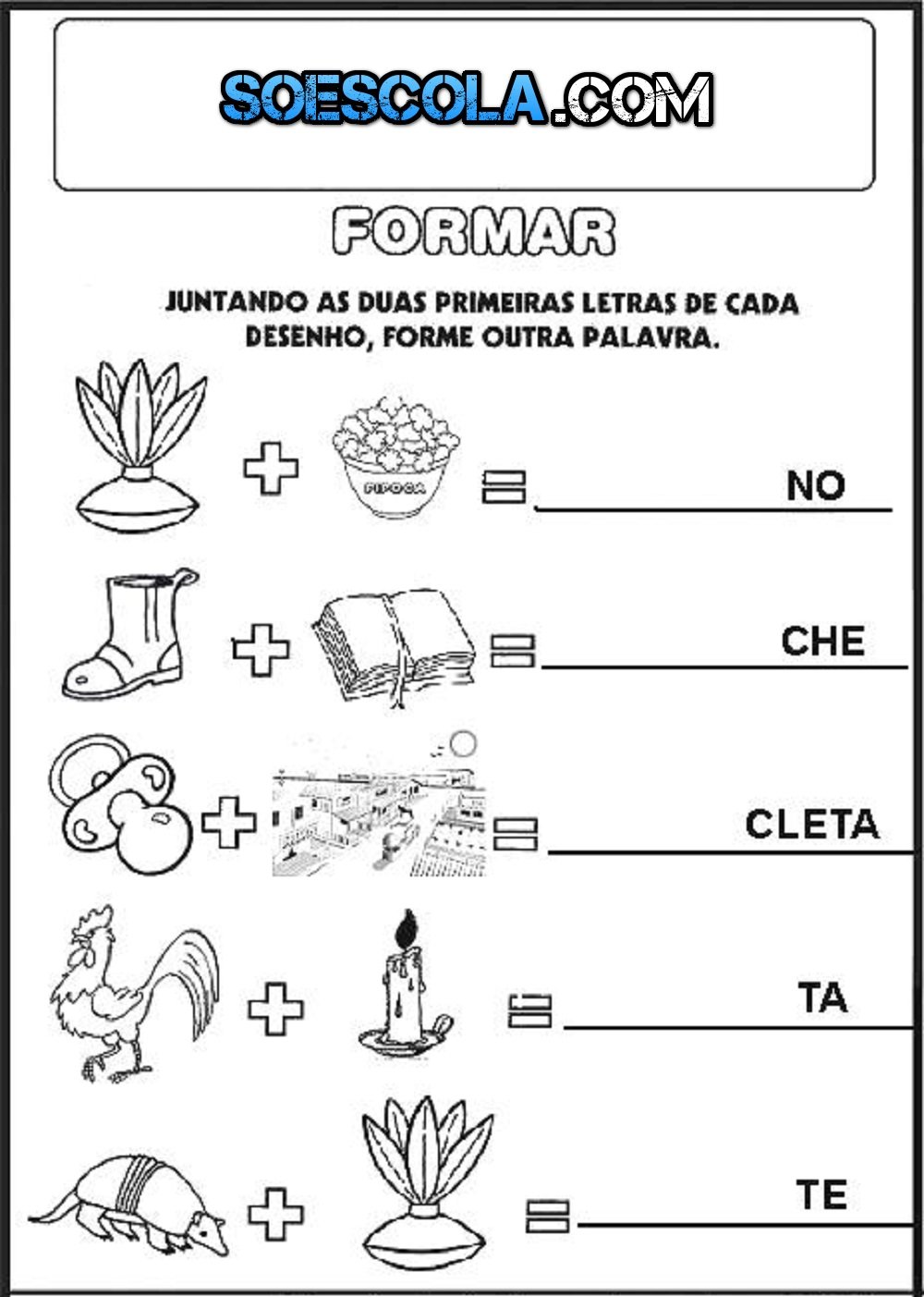 Mesmas Letras Formando Palavras Diferentes - NAZAEDU