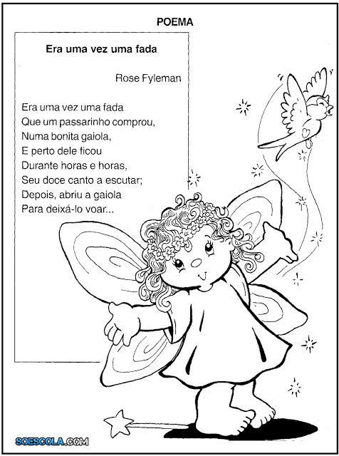Poemas sobre Crianças e Fadas para Imprimir — SÓ ESCOLA