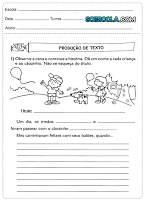 Atividades de produção de texto 3º Ano — SÓ ESCOLA