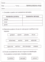 Atividades de português 5° ano ensino fundamental