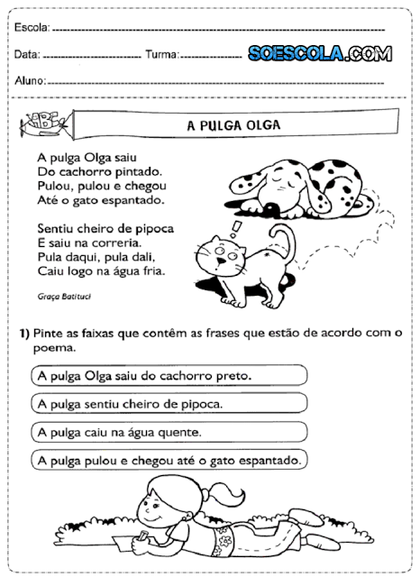 Atividades de português 3° ano do ensino fundamental