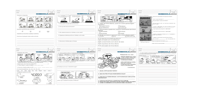 Diversas atividades de Interpretação de Texto com Tirinhas