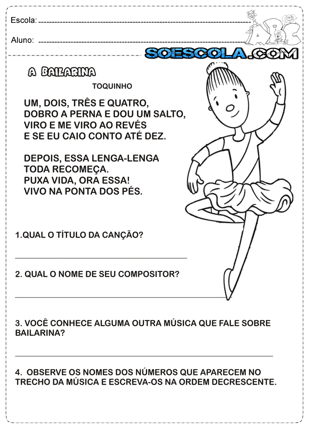 Atividades de português 1° ano alfabeto