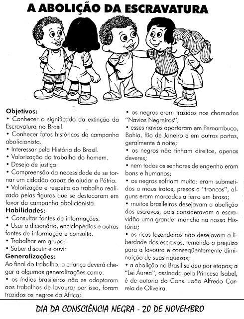 Consciência Negra Atividades Exercícios Desenhos Colorir Pintar Imprimir  História (40) – Assuntos Diversos por – Profª Maria Apª Tagliamento