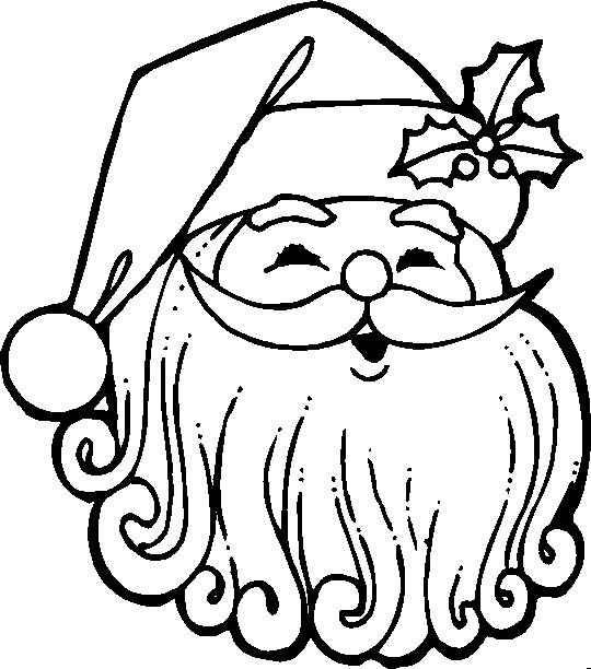 DESENHOS DE PAPAI NOEL PARA COLORIR