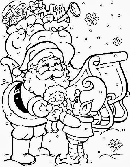 Desenhos de Papai Noel para colorir