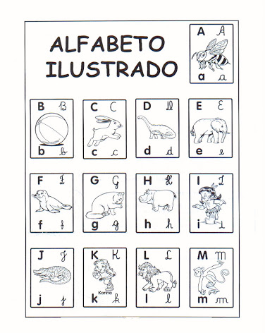 Alfabeto Ilustrado para Imprimir