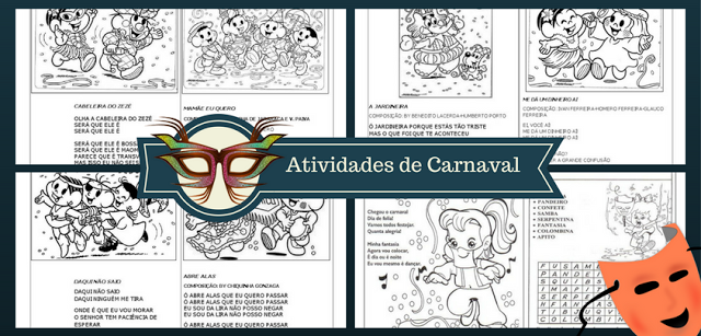 Confira Diversas atividades de carnaval de escrita, palavras cruzadas, caça-palavras, atividades de carnaval de Escrita e mais.