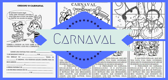 Textos e atividades sobre o carnaval