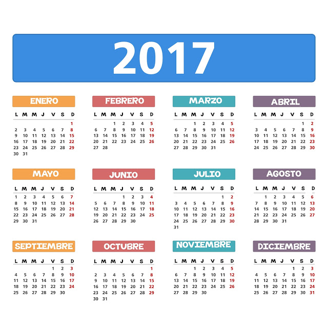 Nesta postagem trago para vocês alguns Calendários 2017 prontos para imprimir em Inglês, português e espanhol.