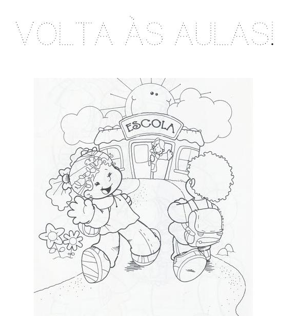 Desenhos de Volta às Aulas para Imprimir e Colorir