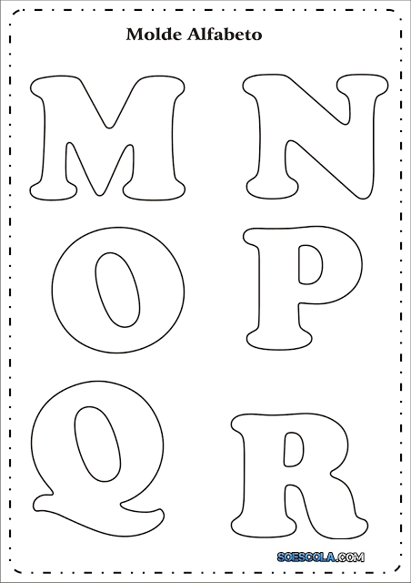 Moldes de letras em EVA que servem para diversas finalidades, além de enfeitar salas de aulas e festas de aniversários prontas para imprimir