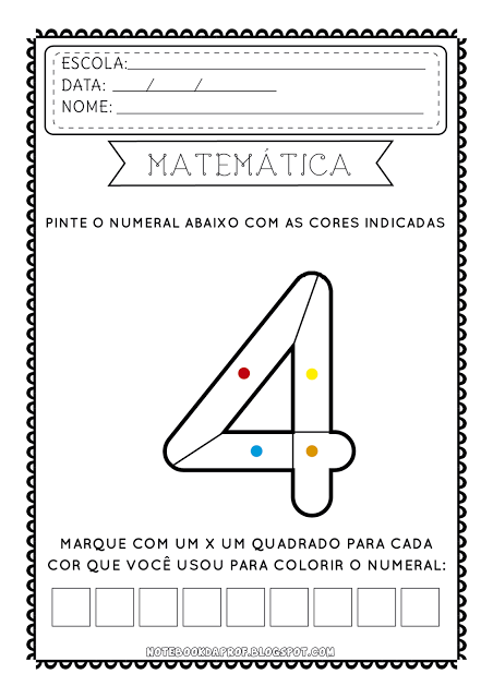 Atividades Para Todos  Desenho com números, Atividades de colorir,  Desenhos de matematica