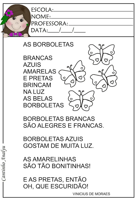 Poema: As Borboletas - Vinicius de Moraes