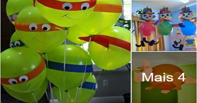 7 Ideias de Artes com balões.