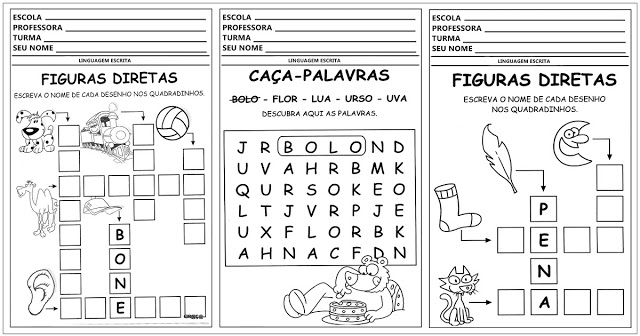 Confira atividades de alfabetização prontas para imprimir para trabalhar com alunos das séries iniciais.