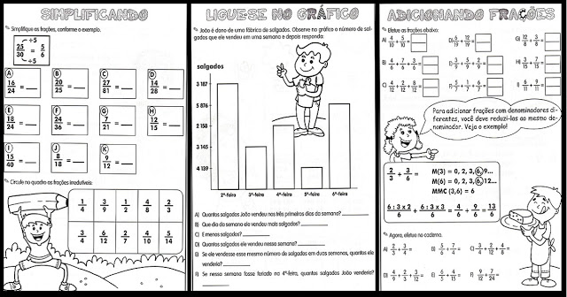 Atividades variadas de Matemática indicada a alunos das séries iniciais, Ensino Fundamental e Educação Infantil.