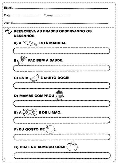 Confira atividades de português prontas para imprimir, indicada a alunos do primeiro ano do Ensino Fundamental. Disponível em PDF.