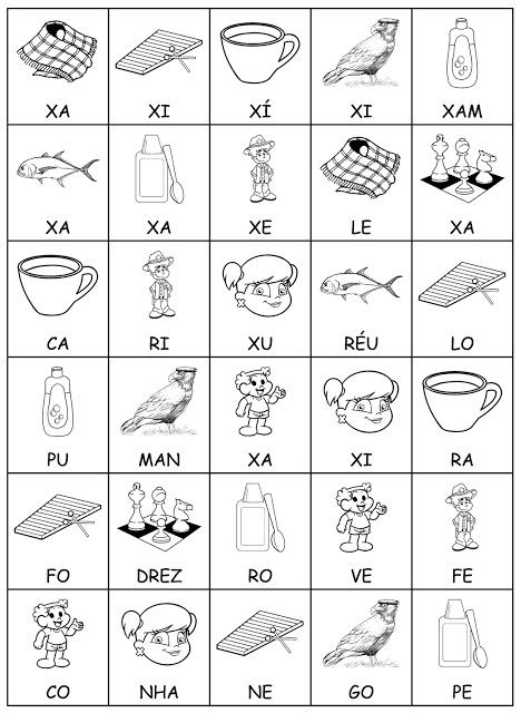 Formação de Palavras com Sílabas - Jogos Pedagógicos