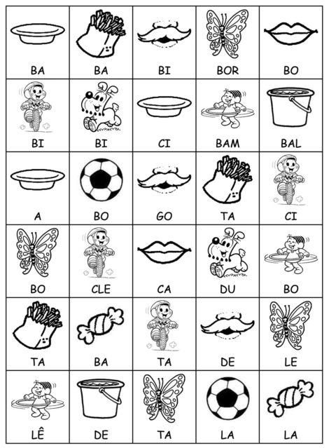 jogo de sílabas - Pesquisa Google  Atividades de alfabetização, Formação  de palavras, Atividades educativas de alfabetização