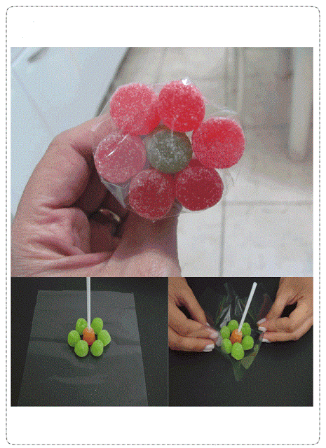 Confira nesta postagem uma sugestão de lembrança para o dia das mãe, barato e fácil de fazer utilizando bala goma (também conhecido com jujuba), que se transforma em uma flor