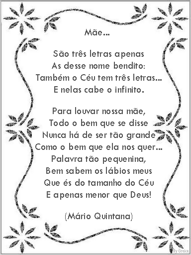 Poema e Poesias - Dia das Mães — SÓ ESCOLA