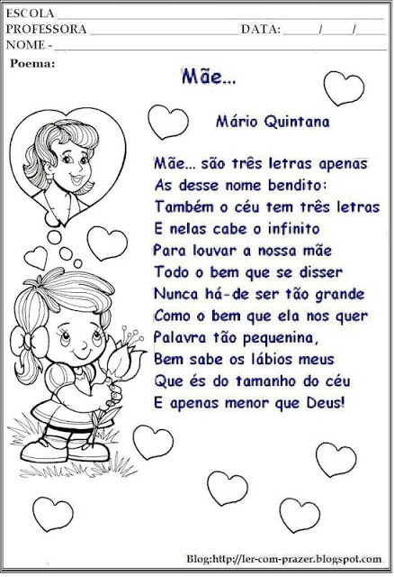 Poema e Poesias - Dia das Mães