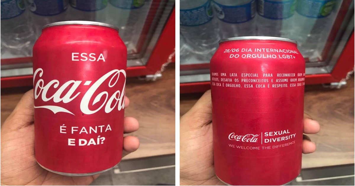 Latinha especial contra o preconceito: ”Essa Coca-Cola é Fanta, e daí?”