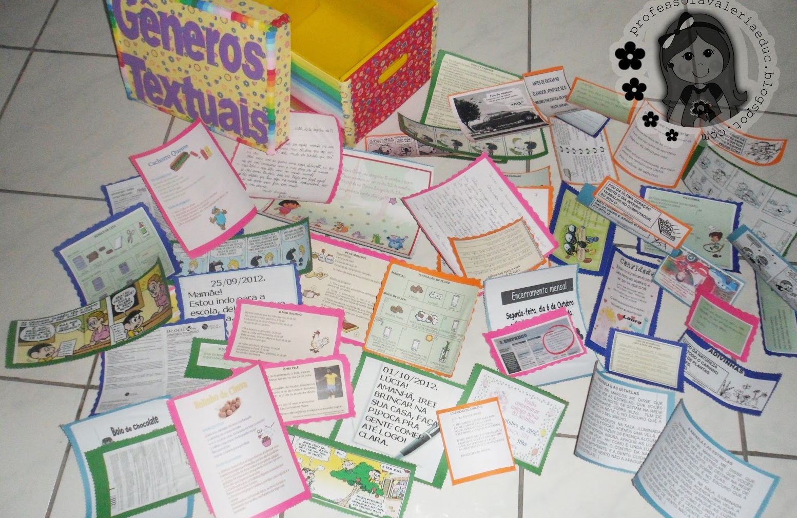 Caixa de Gêneros Textuais para facilitar a aprendizagem de forma lúdica