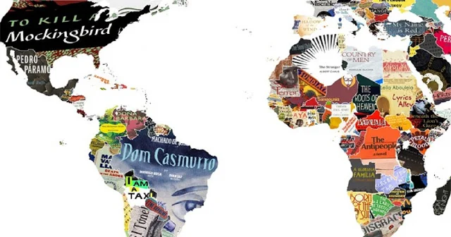Este mapa incrível mostra os clássicos da literatura mundial