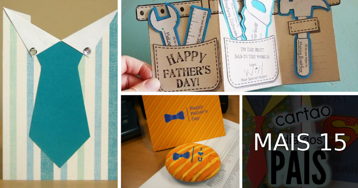 19 Ideias de cartões para o Dia dos Pais
