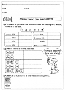 Atividades Variadas de Português, educativas para 3º ano prontas para imprimir.