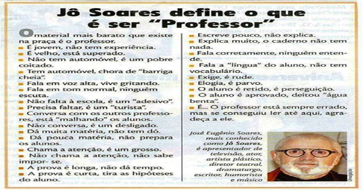 Ser professor O que um professor precisar ser e fazer?! #educaçao #