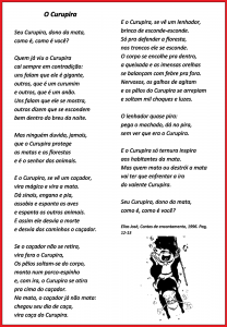 Poemas sobre Folclore prontos para imprimir: Curupira