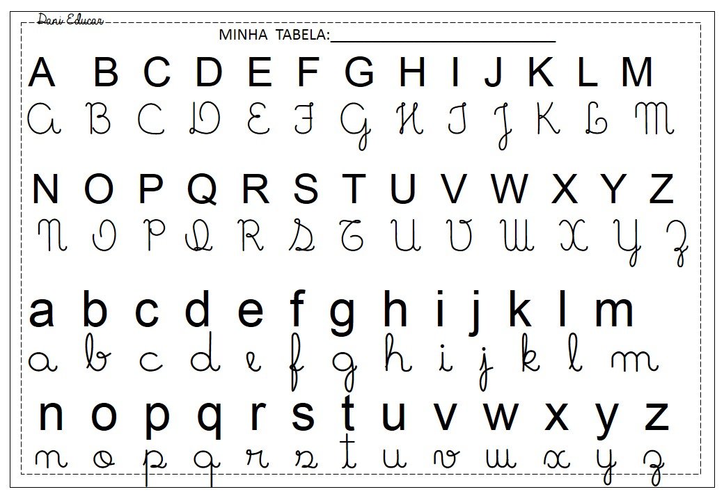 Letras Abecedario Para Imprimir