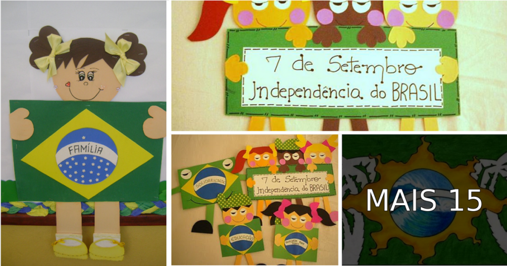 Ideias de painéis para o Dia da Independência do Brasil.
