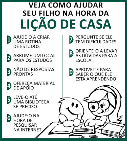 Veja como ajudar seu filho na hora da lição de casa