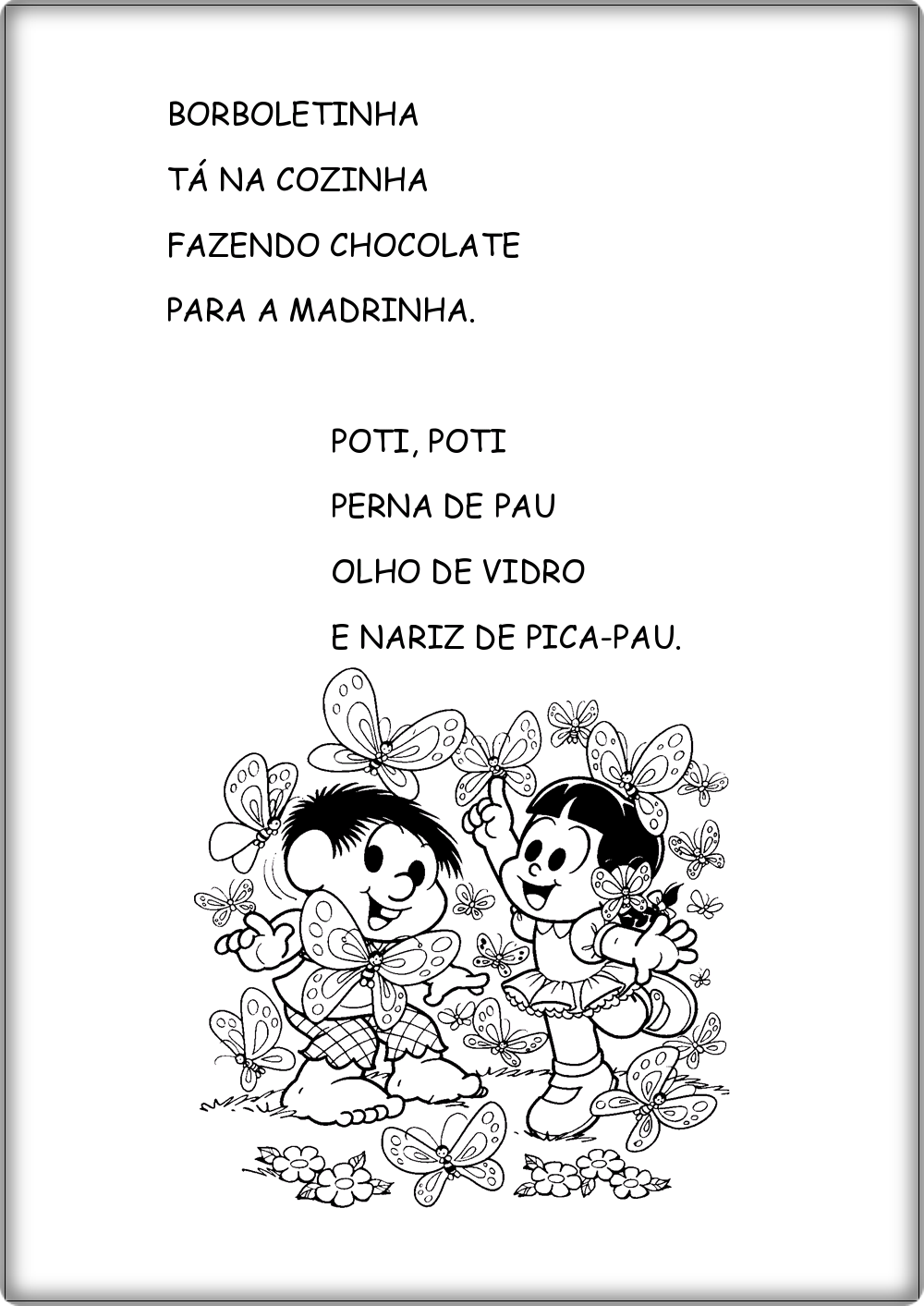 Plano de aula músicas infantis para alfabetização.