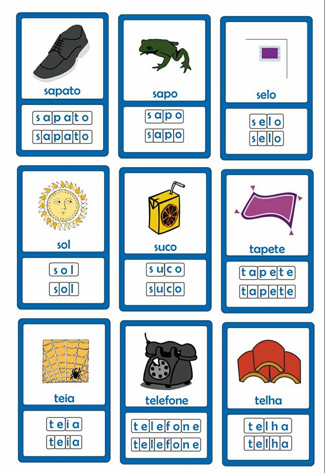 Alfabeto Silábico: Fichas para Imprimir