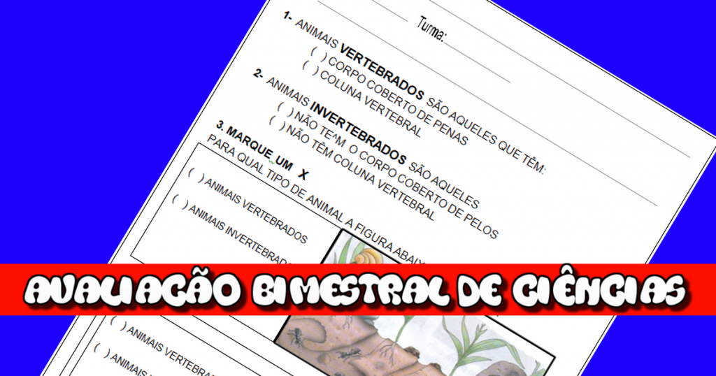 Simulado de Ciências (02) para 2° Ano e 3° Ano - Com gabarito