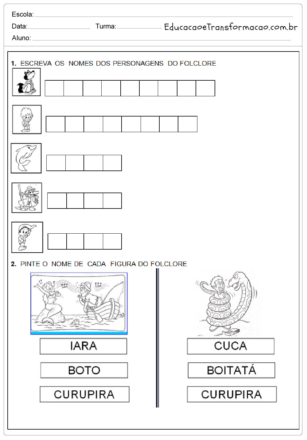 Avaliação Bimestral de História para 2º ano para Imprimir e baixar.