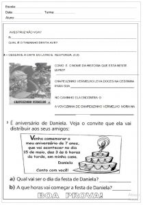 Avaliação de Bimestral de Português para 2º ano para imprimir.