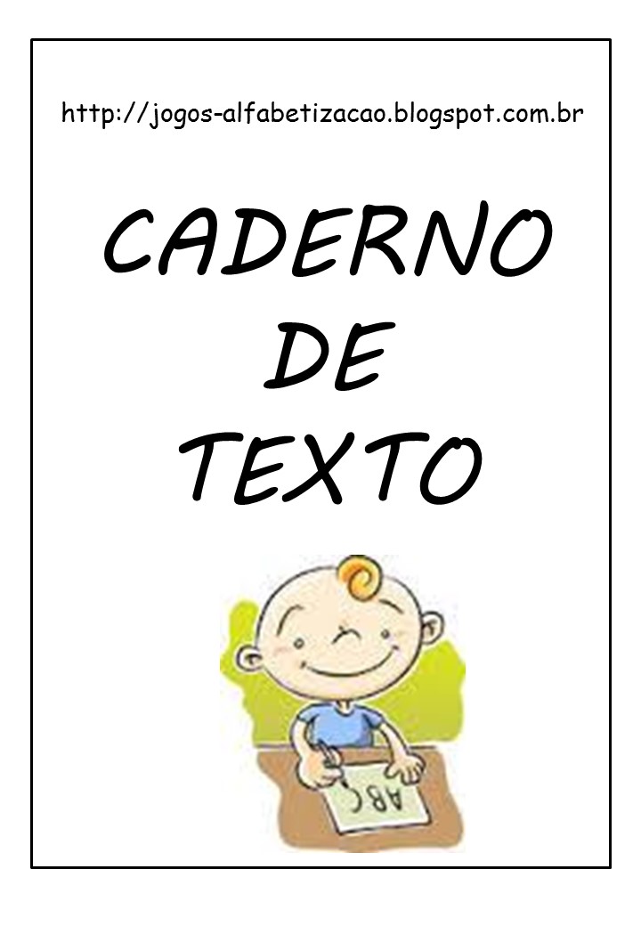 Caderno de Texto para imprimir