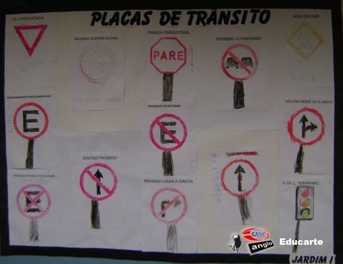 Ideias diversas para Semana do Trânsito na escola: Murais e Painéis.