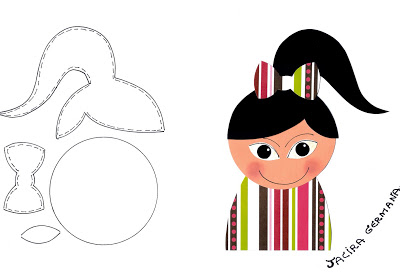 Moldes variados para o Dia das Crianças - Menino e Menina - Imprimir.