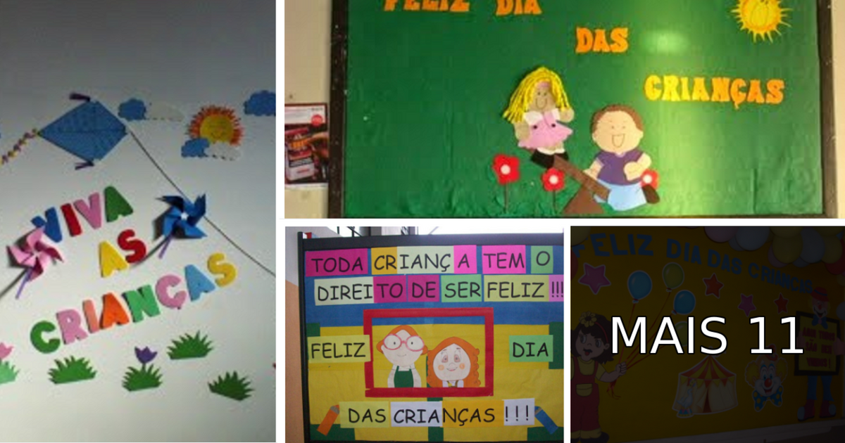 13 Ideias de Murais para o Dia das Crianças