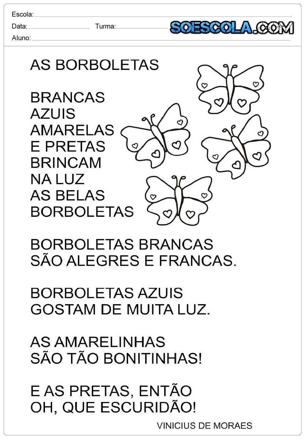 Poema de Vinicius de Moraes