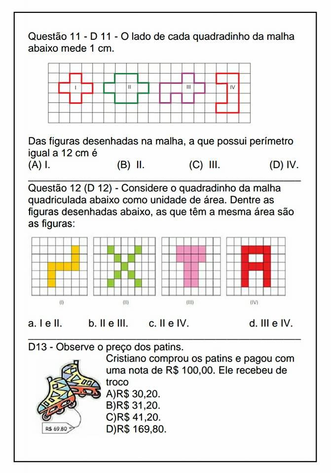 30 questões de matemática 5º ano prontinhas para imprimir